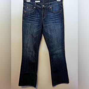 Kut From the Kloth Womens Natalie High Rise Bootcut Denim Dark Blue Jeans Sz 6S